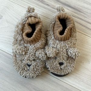 Baby Gap Teddy Bear Slippers Size Large Toddler 9/10